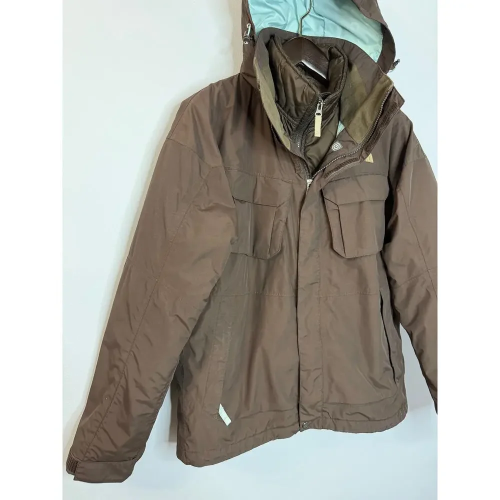 VINTAGE The North Face Jacket Brown Mcmurdo Hyvent Artic Parka Ski Men's Sz M
